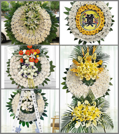 湖北黄石市阳新县浮屠镇玉堍村花圈速递